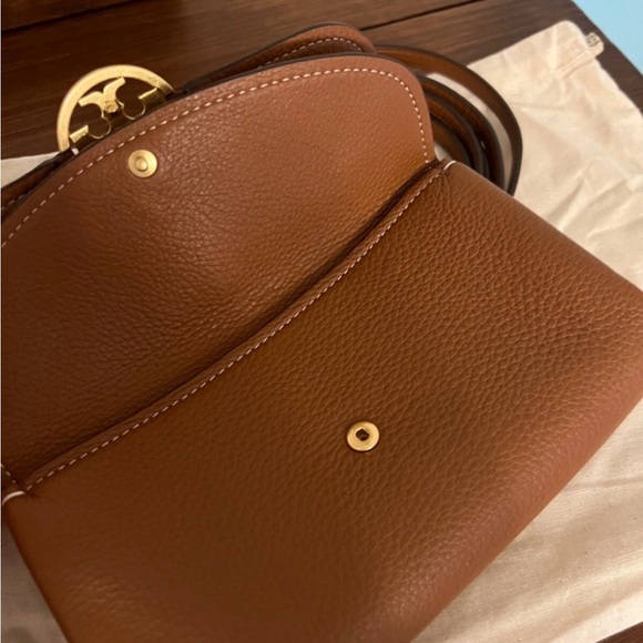 Tory Burch Miller Wallet Leather Crossbody Bag - Light Umber - Picture 4 of 6